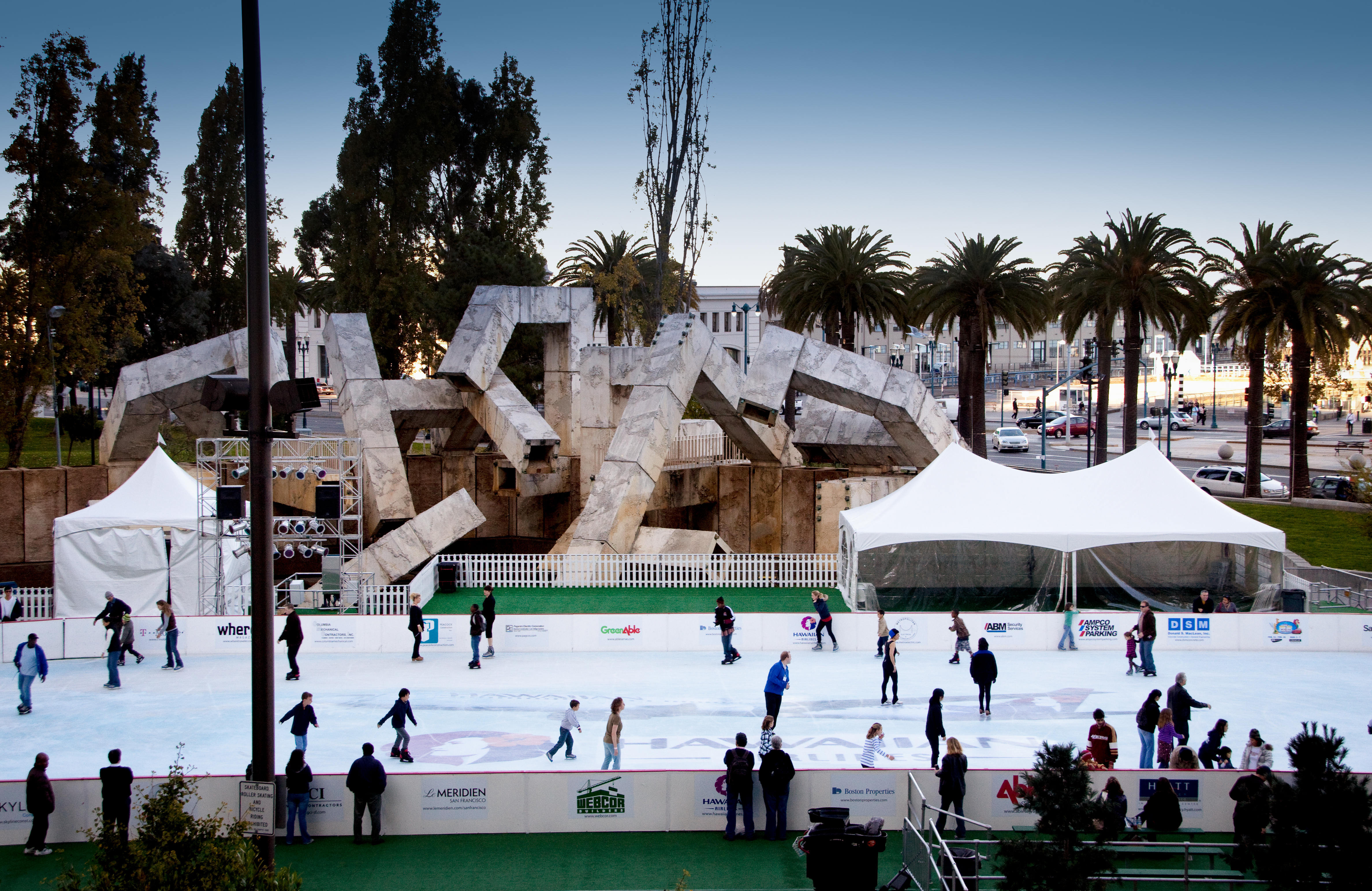 Ice Skating Embarcadero Center